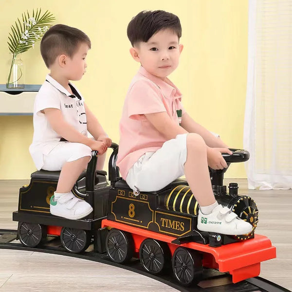 Ride On Train Track Toy Train Electric Car Child Baby Walker