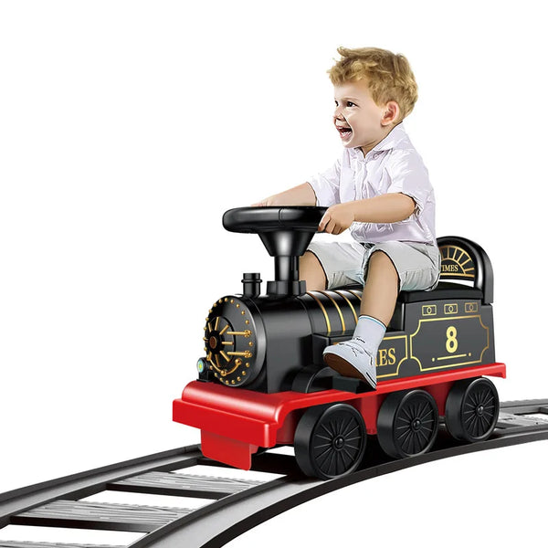 Ride On Train Track Toy Train Electric Car Child Baby Walker