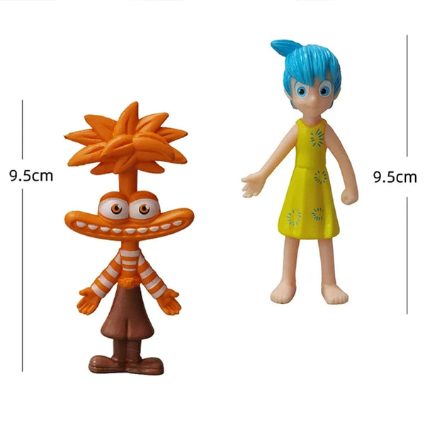 New 6Pcs/Set Inside Out 2 Action Figure Toy Cartoon Movie Joy Anxiety